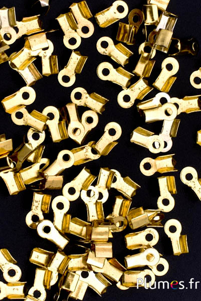 Embouts pour cordon - 11 mm - doré